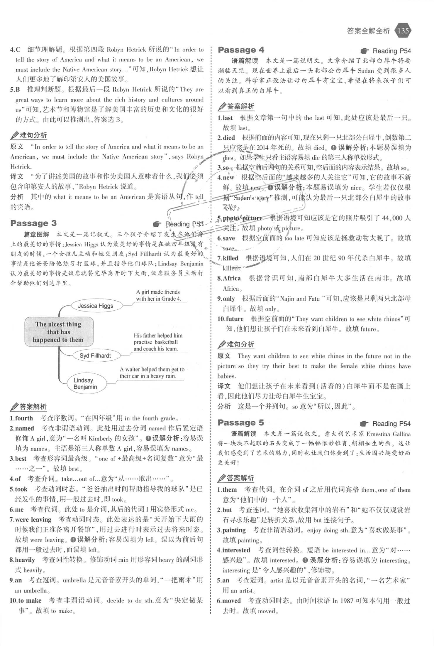 2018年53English完形填空、閱讀理解與語法填空八年級英語 第17頁