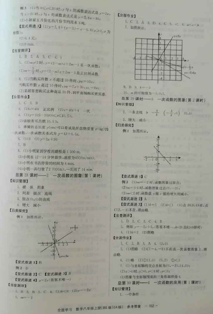 2018年全效學(xué)習(xí)學(xué)業(yè)評價方案八年級數(shù)學(xué)上冊北師大版A 第10頁