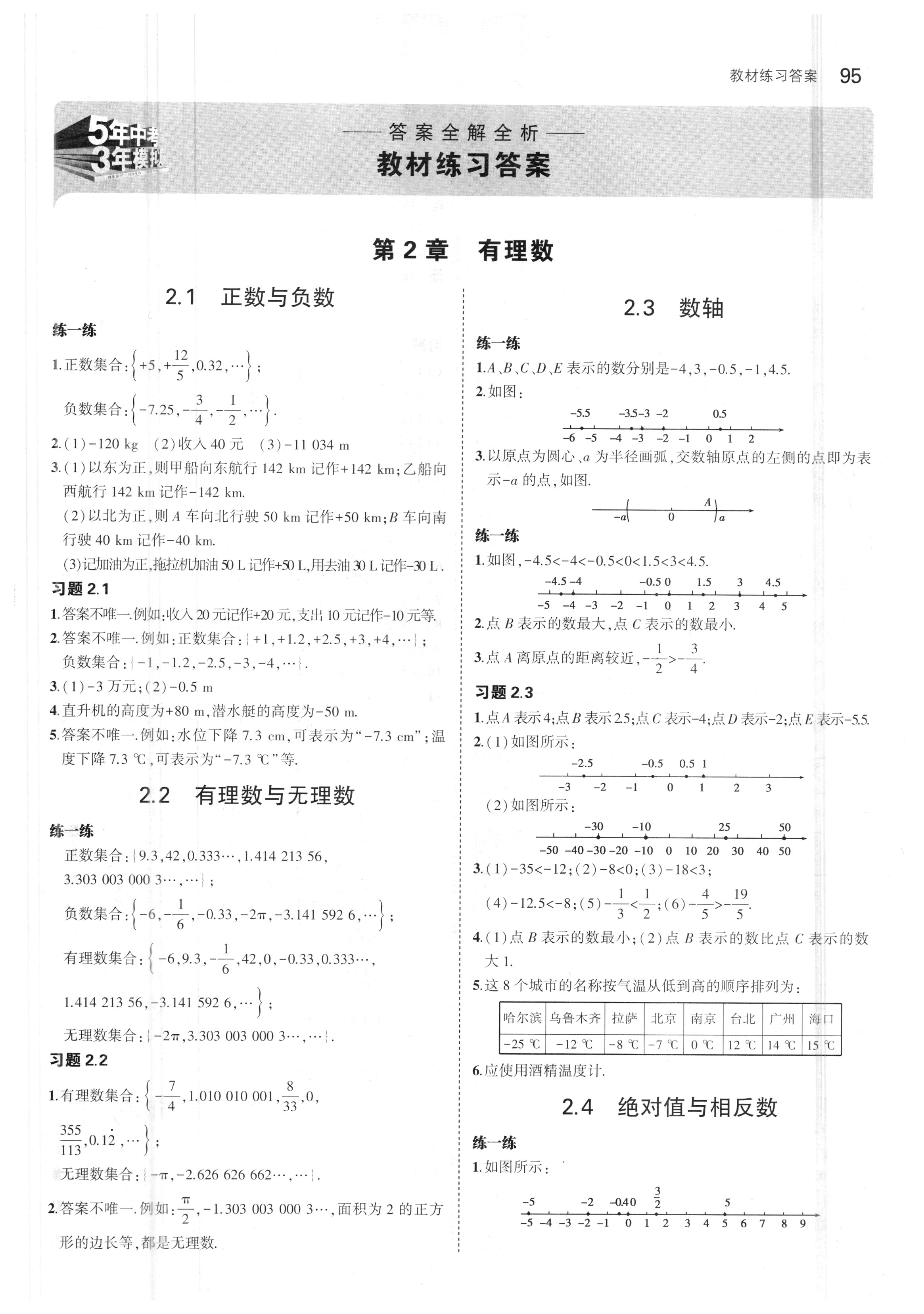 2018年课本苏科版七年级数学上册 第1页