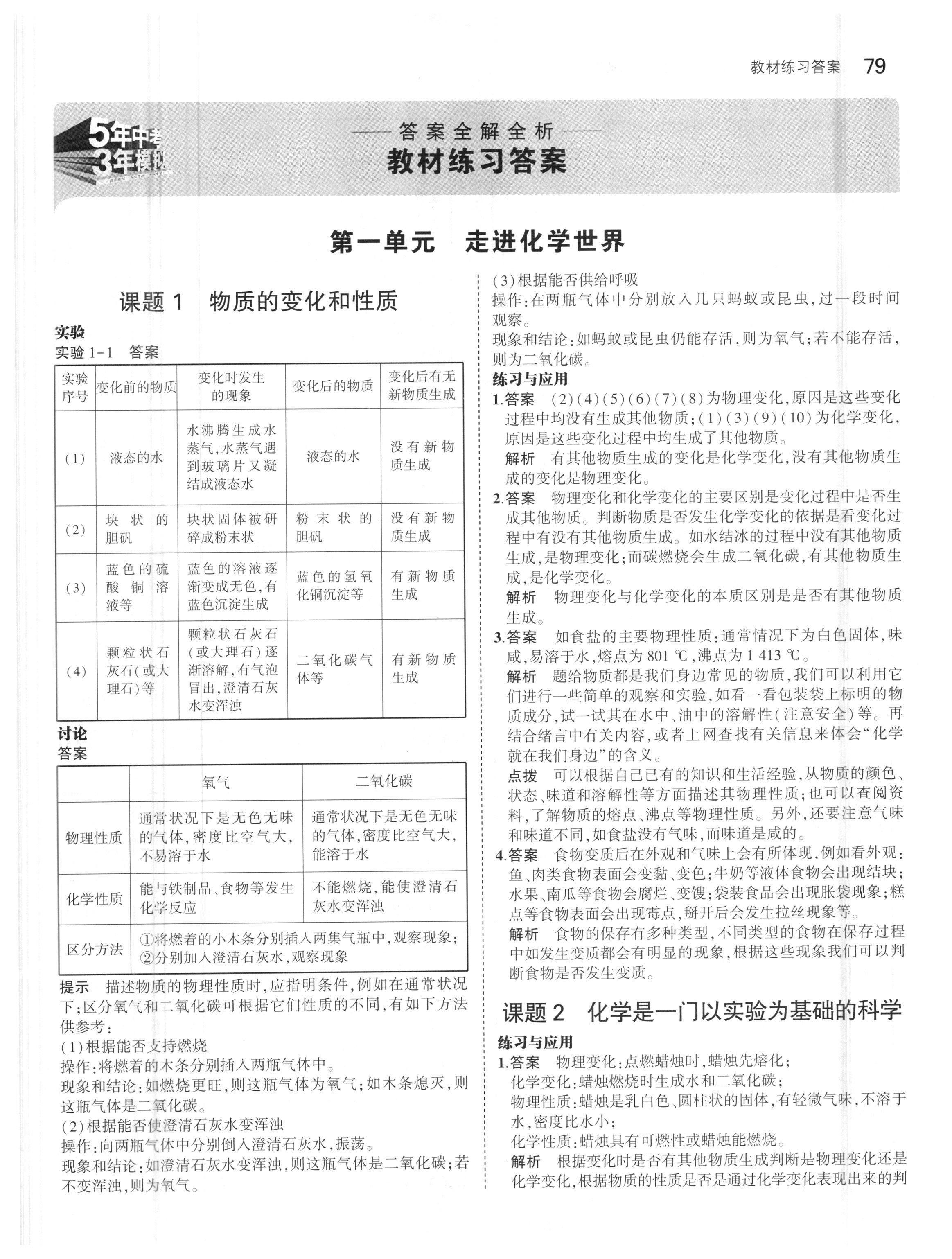 課本人教版九年級化學(xué)上冊 第1頁