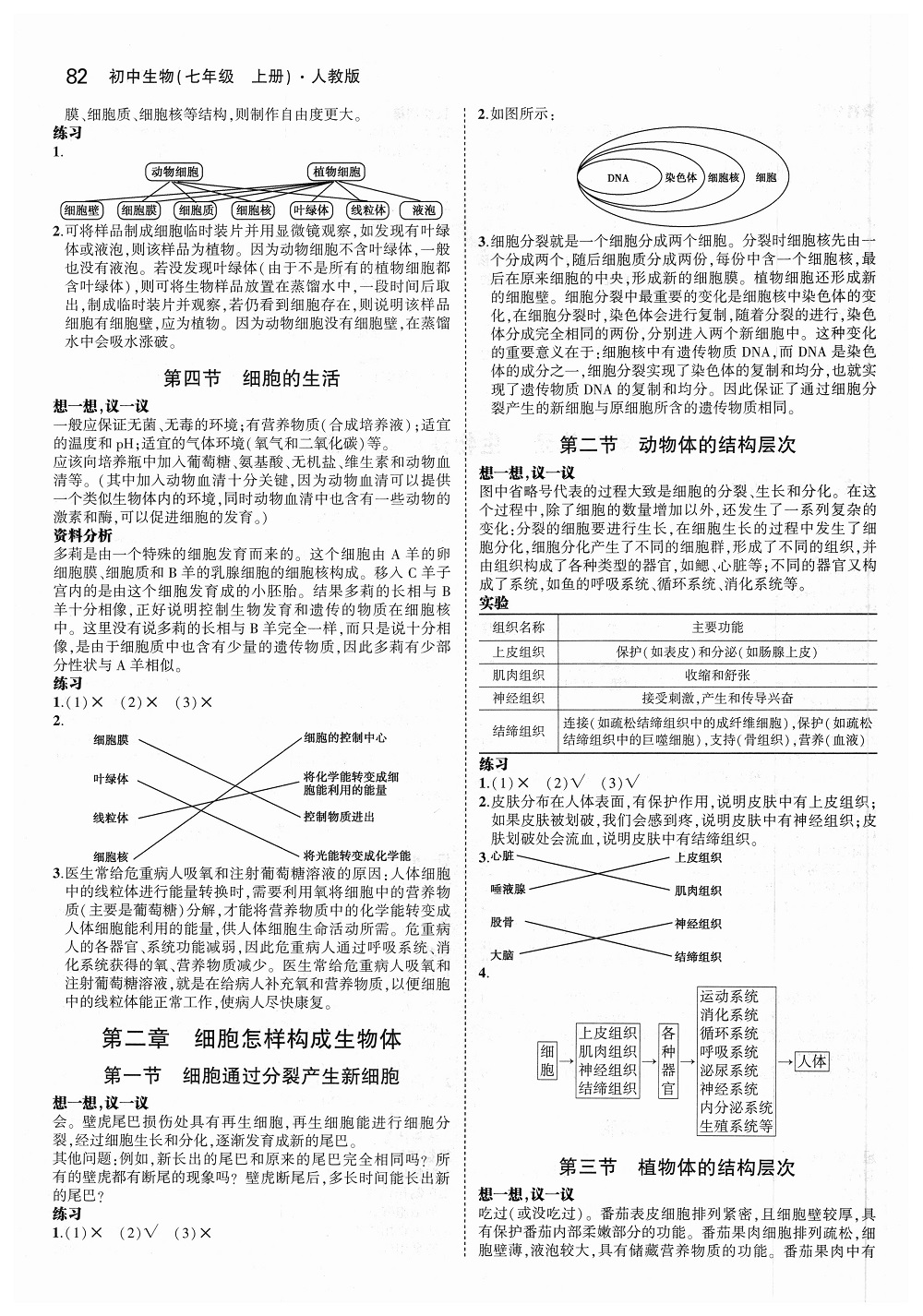 2018年課本七年級(jí)生物上冊(cè)人教版 第4頁(yè)