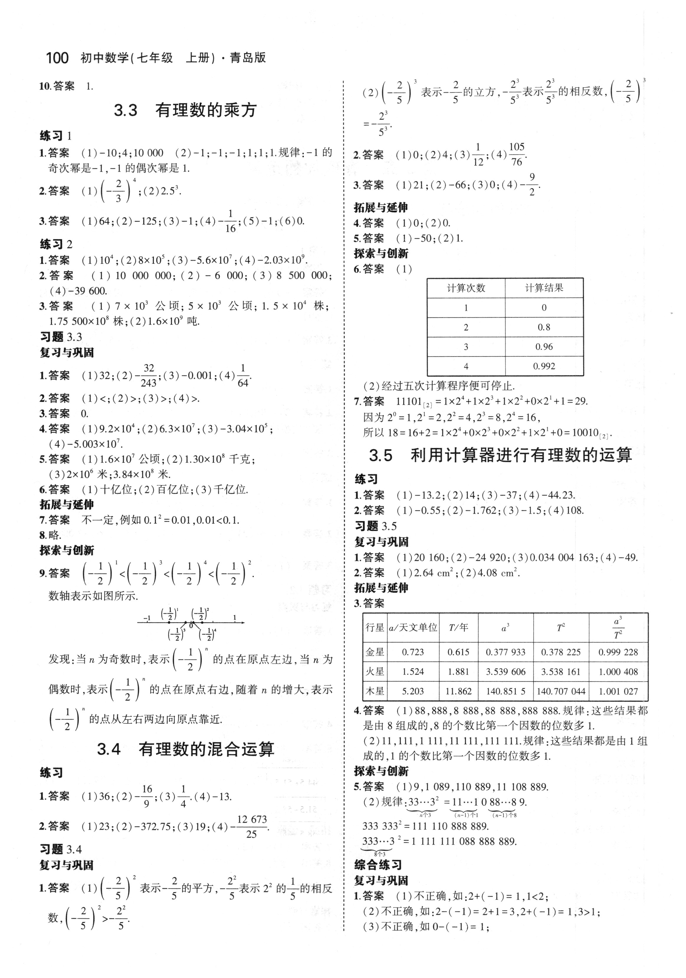 課本青島版七年級(jí)數(shù)學(xué)上冊(cè) 第6頁(yè)