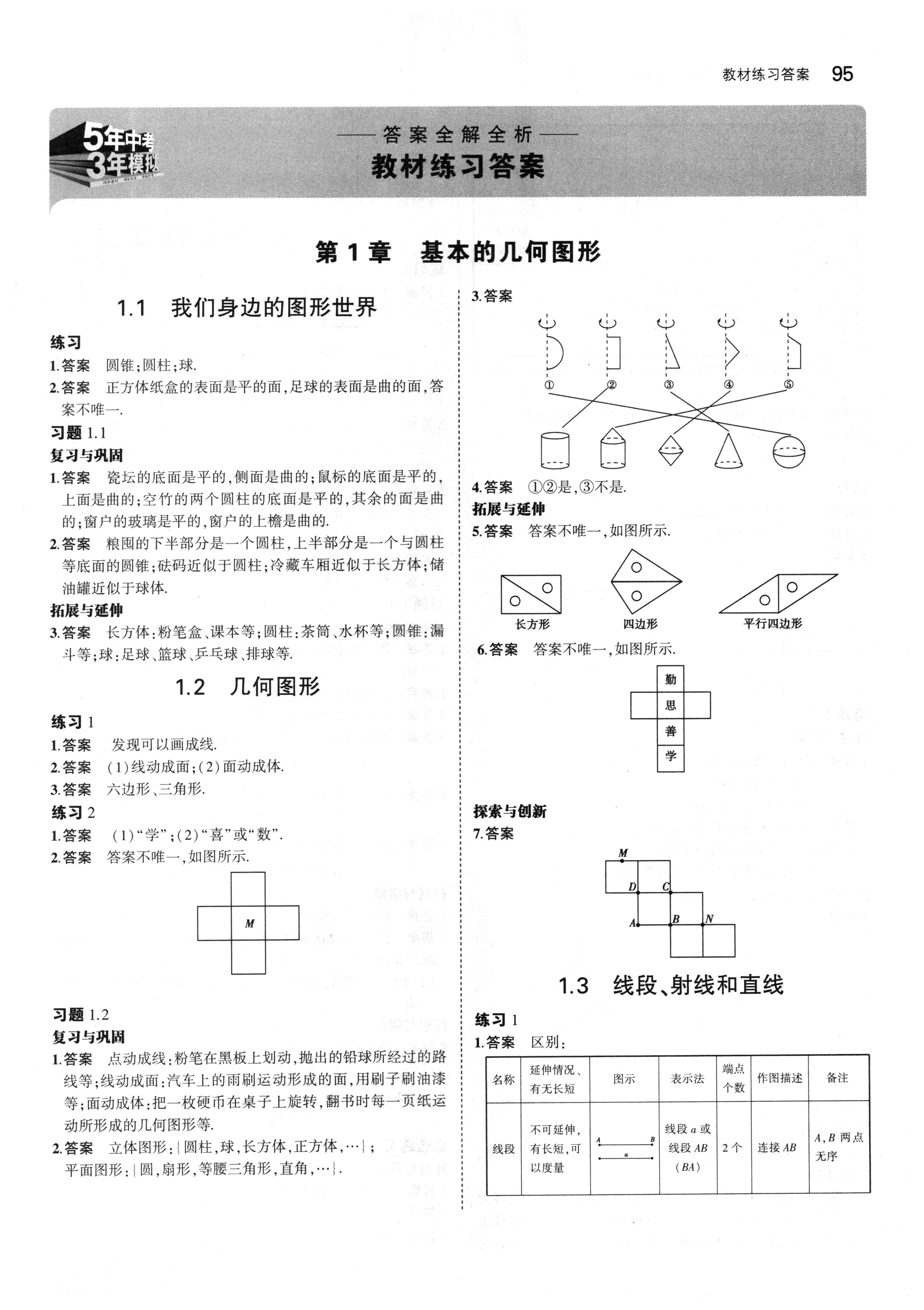 課本青島版七年級數(shù)學(xué)上冊 第1頁