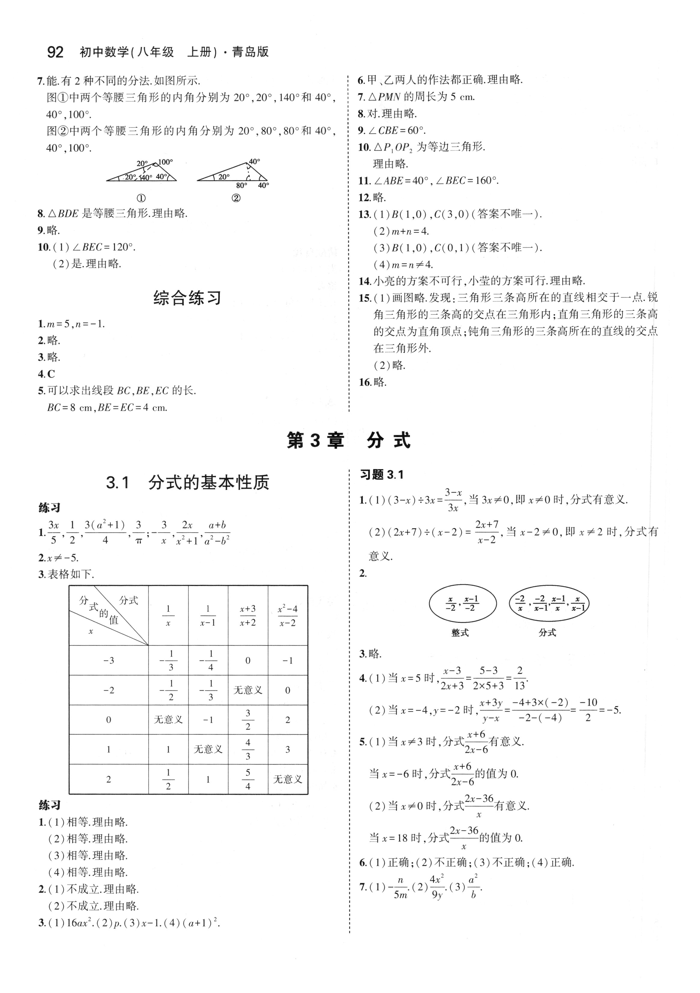 課本青島版八年級數(shù)學(xué)上冊 第6頁