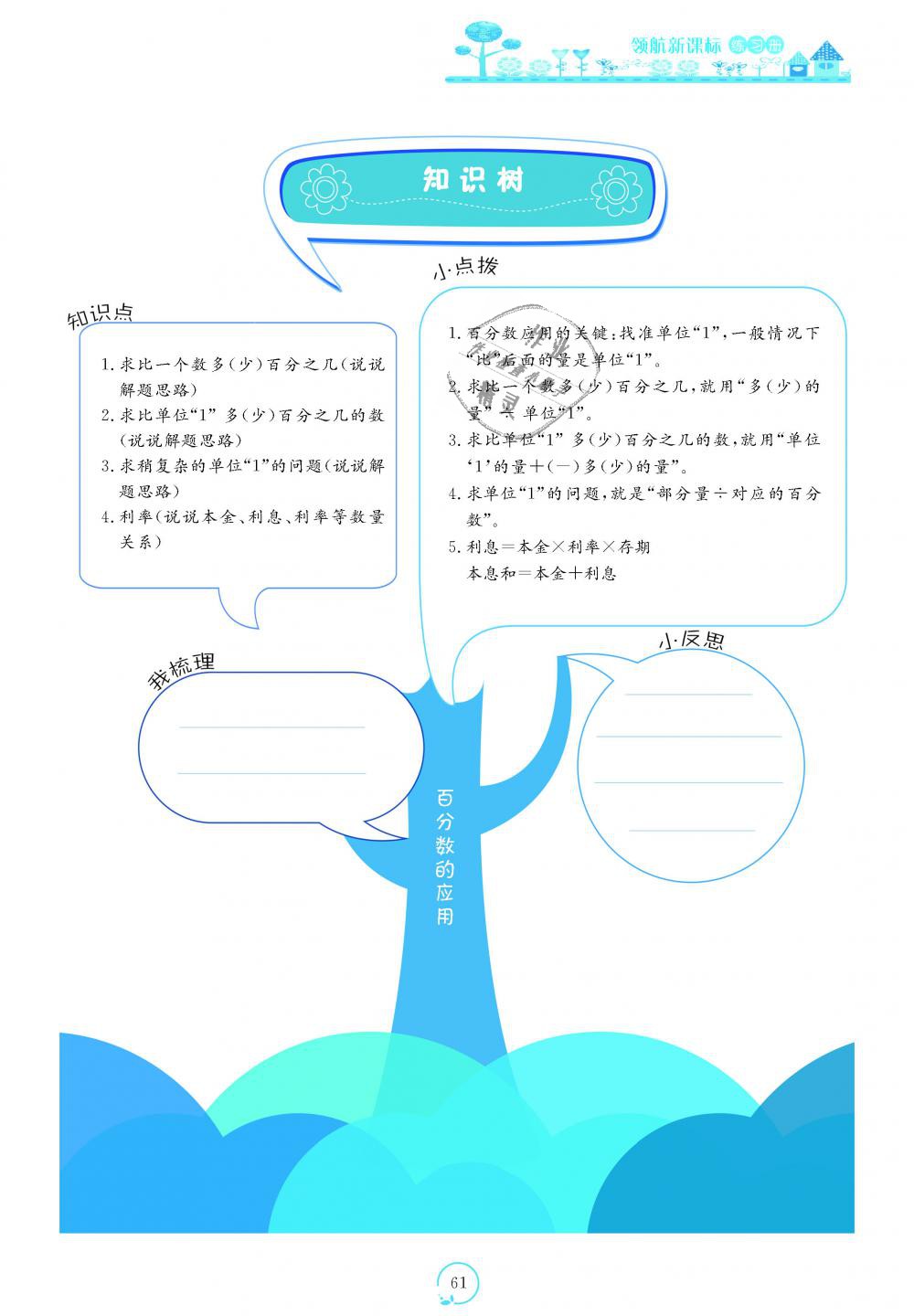 2018年領航新課標練習冊六年級數(shù)學上冊北師大版 第61頁