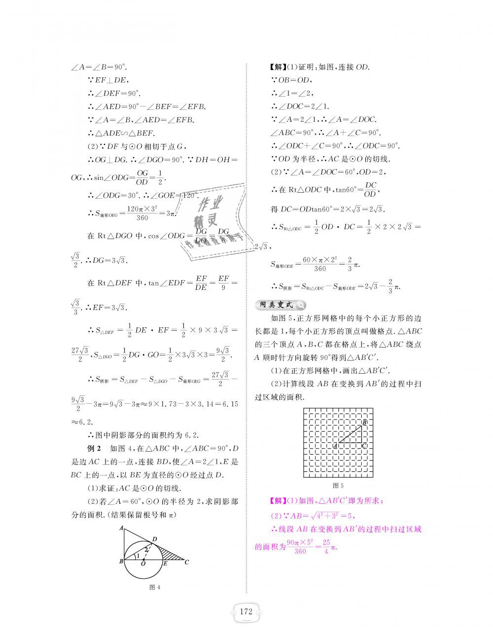 2018年領(lǐng)航新課標(biāo)練習(xí)冊(cè)九年級(jí)數(shù)學(xué)全一冊(cè)北師大版 第172頁(yè)