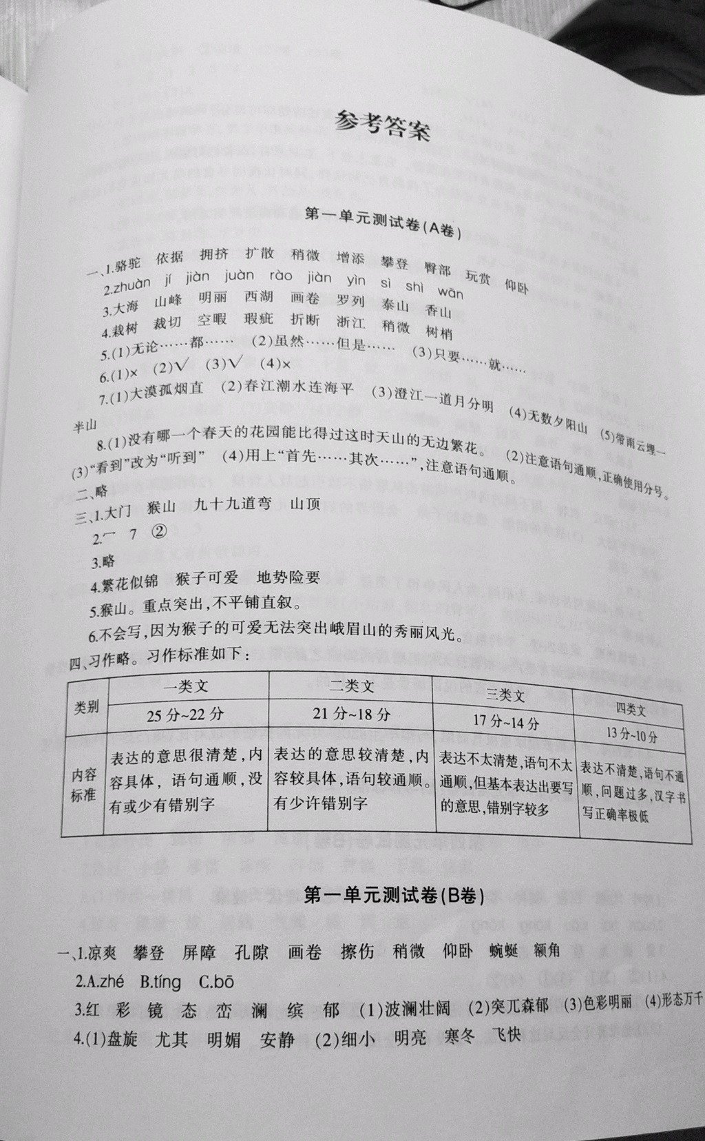 2019優(yōu)學(xué)1+1評價與測試四年級語文下冊人教版 第1頁