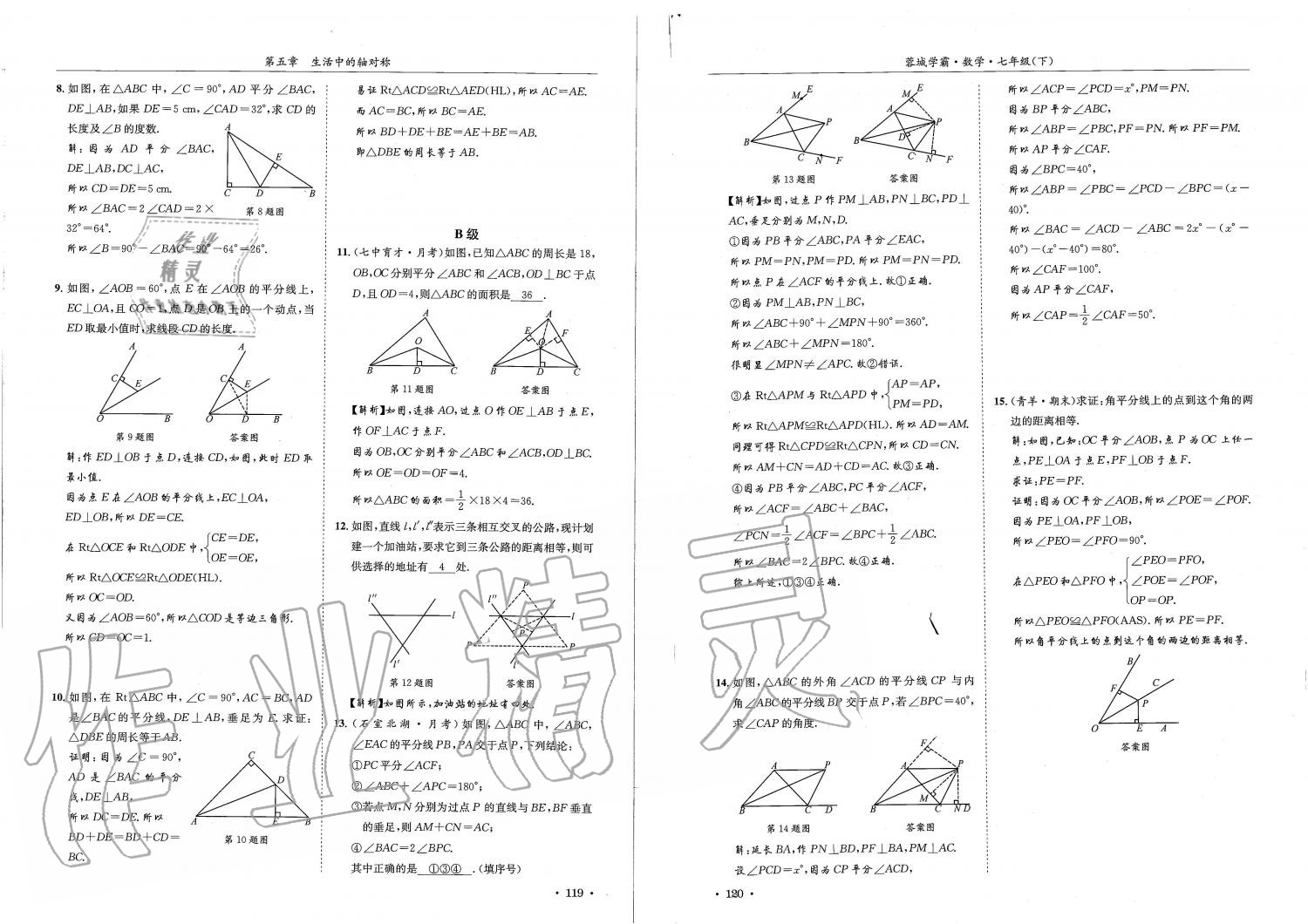 2019蓉城學(xué)霸七年級(jí)數(shù)學(xué)下冊(cè)北師大版 參考答案第60頁(yè)