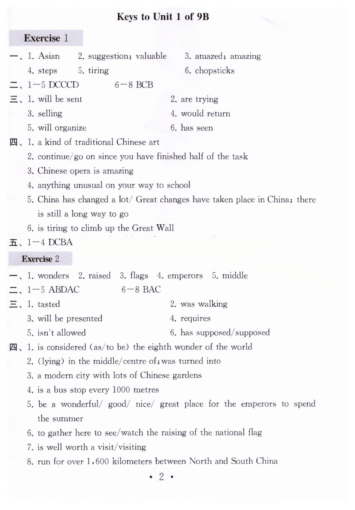 2019年綜合素質(zhì)學(xué)英語(yǔ)隨堂反饋3九年級(jí)英語(yǔ)下冊(cè) 參考答案第1頁(yè)