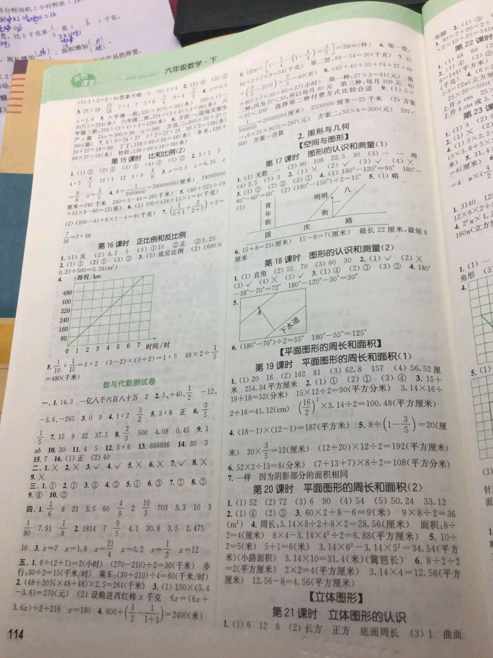 2019年金色課堂課時作業(yè)本六年級數(shù)學(xué)下冊江蘇版 第8頁