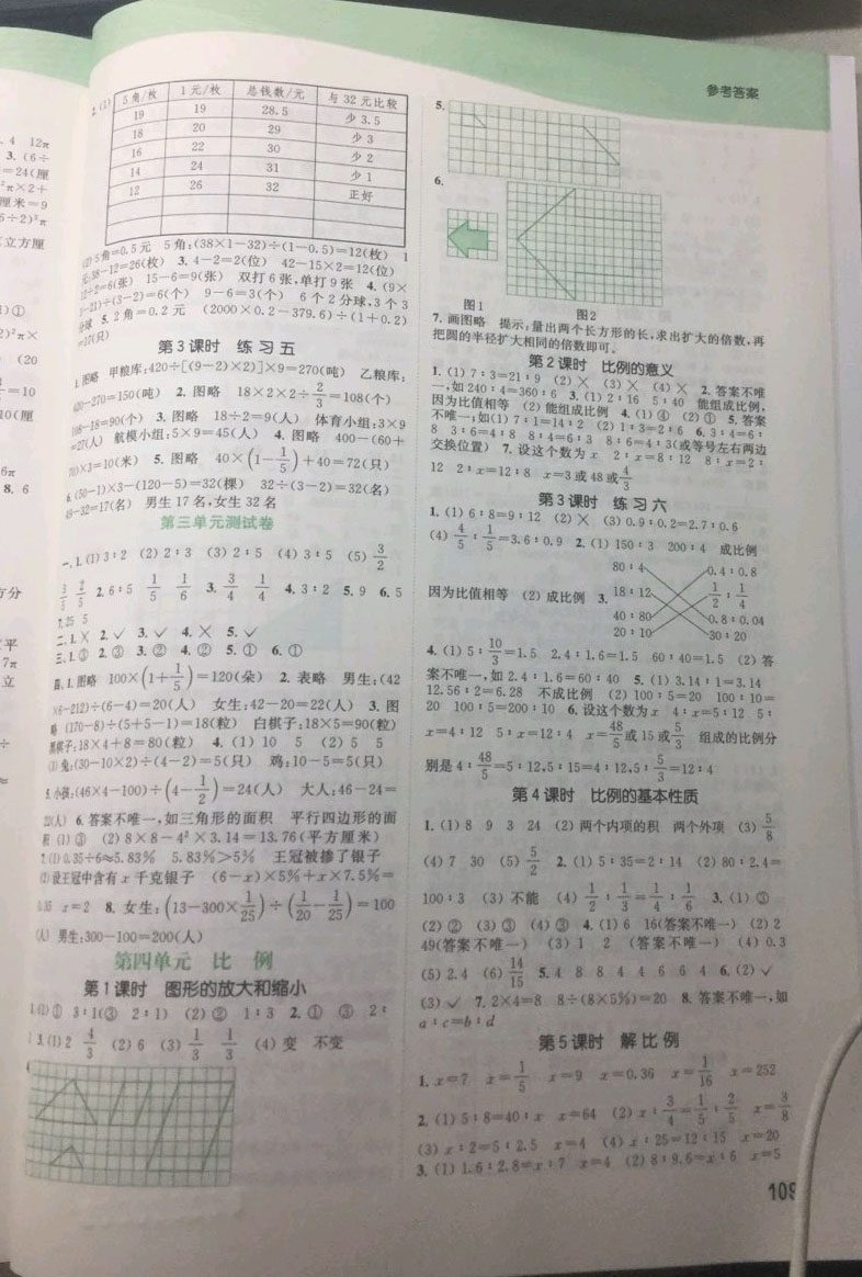 2019年金色課堂課時作業(yè)本六年級數(shù)學下冊江蘇版 第3頁