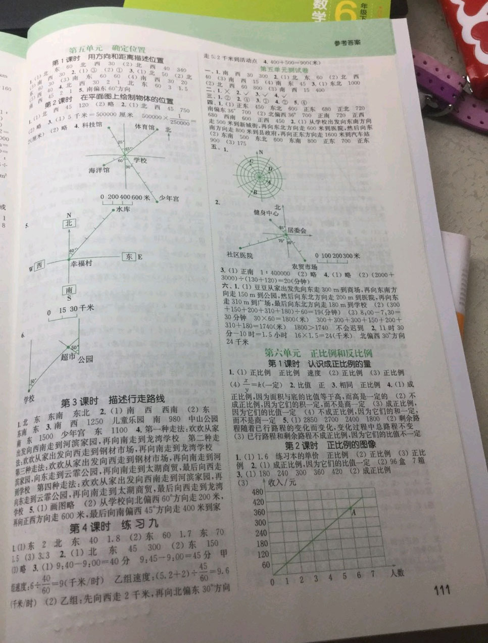 2019年金色課堂課時(shí)作業(yè)本六年級(jí)數(shù)學(xué)下冊(cè)江蘇版 第5頁(yè)