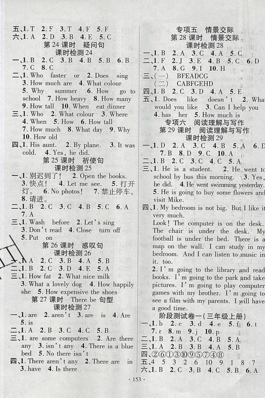 2019年決勝百分百六年級(jí)英語(yǔ)小升初用書(shū)人教版 參考答案第5頁(yè)