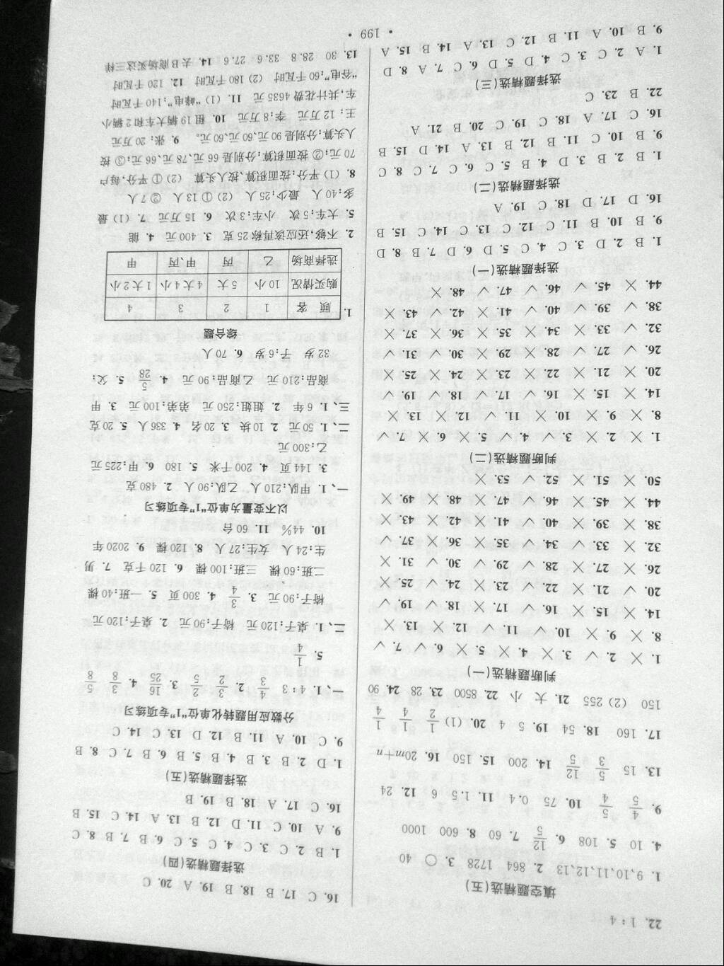 2019年自主創(chuàng)新作業(yè)六年級(jí)數(shù)學(xué)小升初用書(shū)人教版 參考答案第5頁(yè)