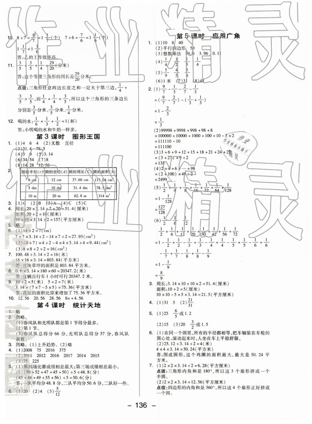 2019年綜合應(yīng)用創(chuàng)新題典中點五年級數(shù)學(xué)下冊蘇教版 參考答案第24頁