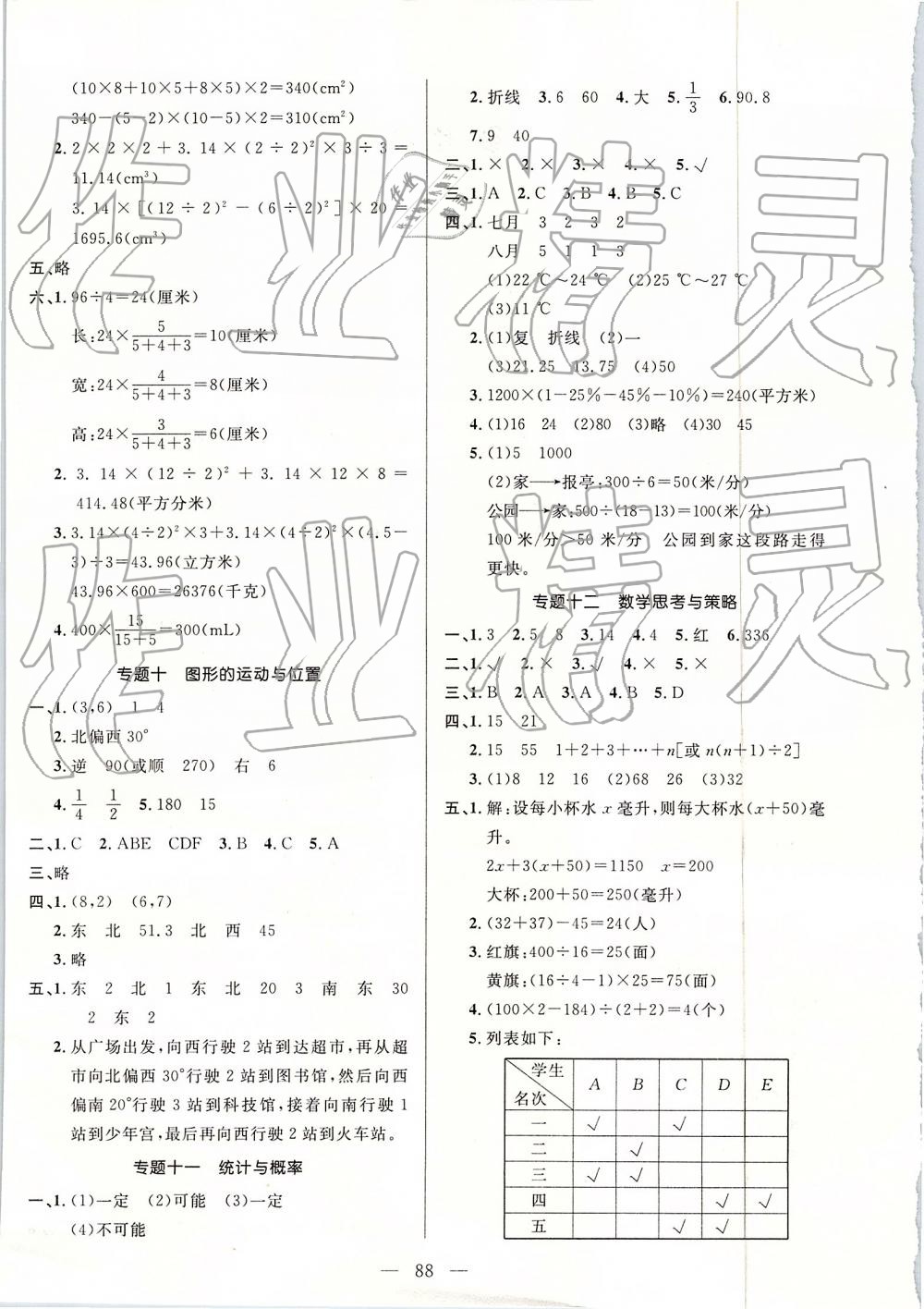 2019年必做卷小學總復習數學 第4頁