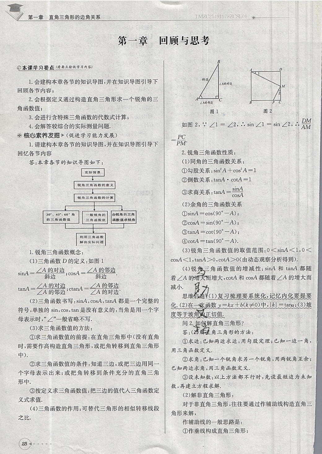2019年每日核心導(dǎo)學(xué)九年級(jí)數(shù)學(xué)下冊(cè)北師大版 參考答案第25頁(yè)