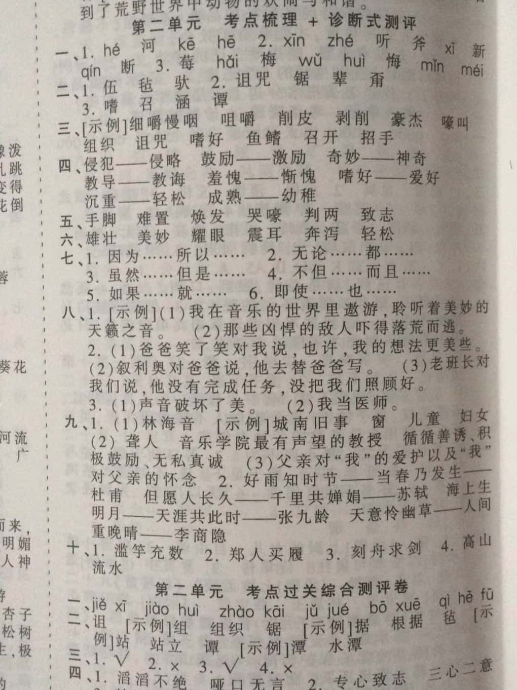 2019年王朝霞考點梳理時習(xí)卷六年級語文下冊西師大版 第4頁