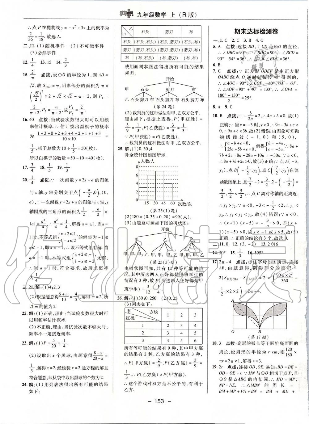 2019年綜合應(yīng)用創(chuàng)新題典中點九年級數(shù)學(xué)上冊人教版 參考答案第5頁