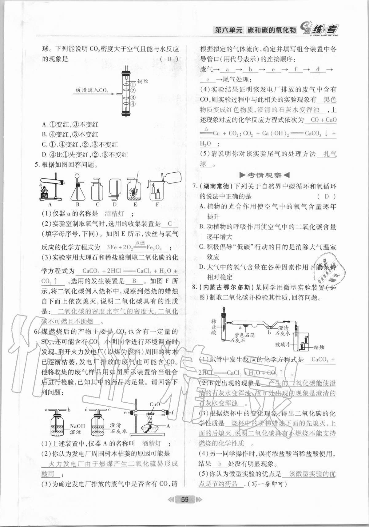 e通 練+考 參考答案第59頁(yè)