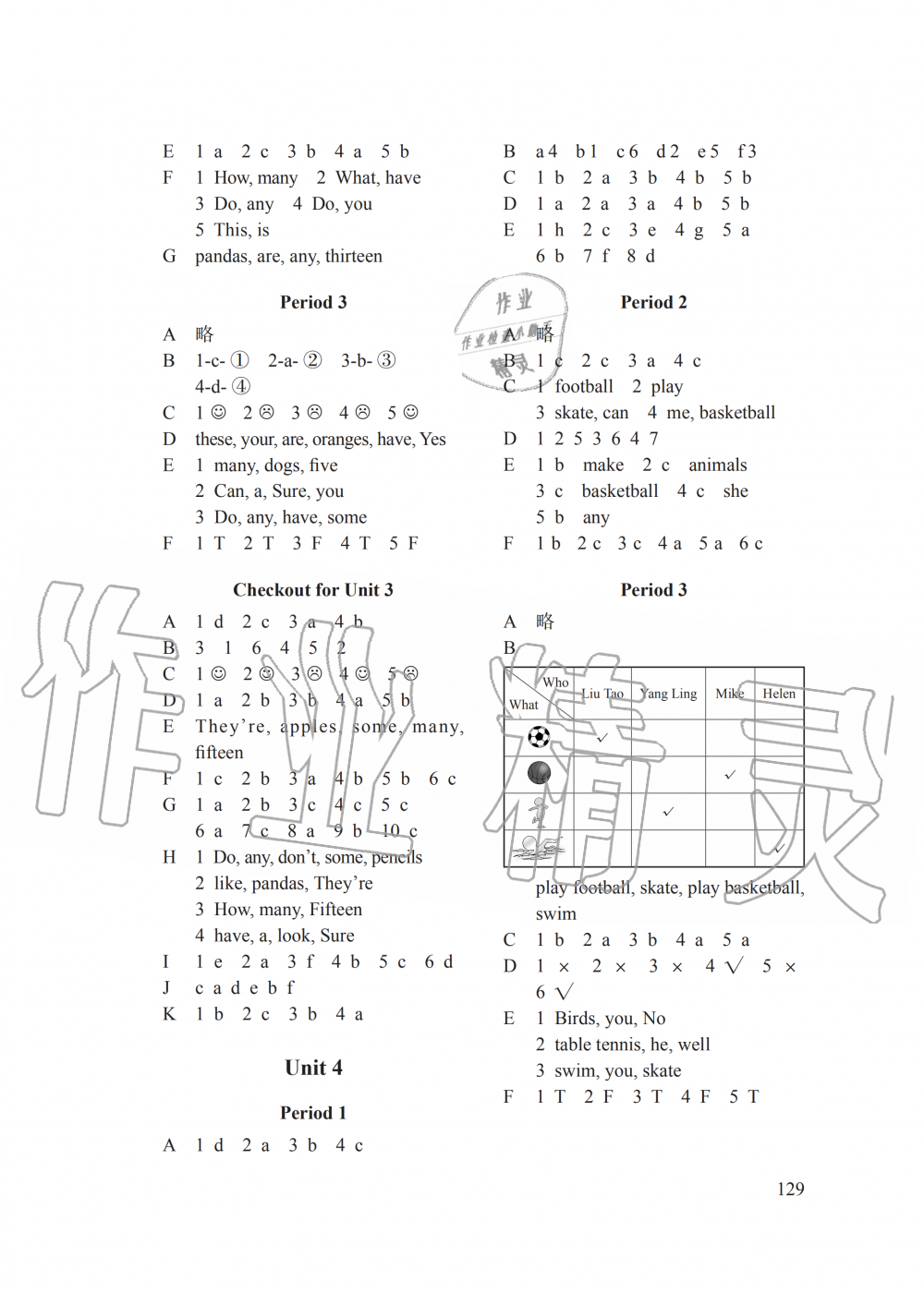 2019年课课练小学英语四年级上册译林版 第3页