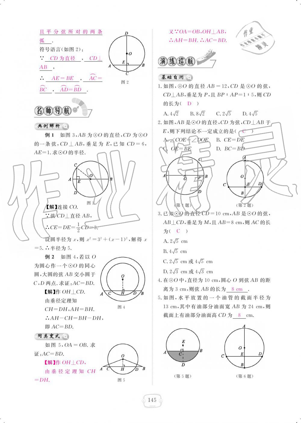 2019年領(lǐng)航新課標(biāo)練習(xí)冊(cè)九年級(jí)數(shù)學(xué)全一冊(cè)北師大版 參考答案第145頁