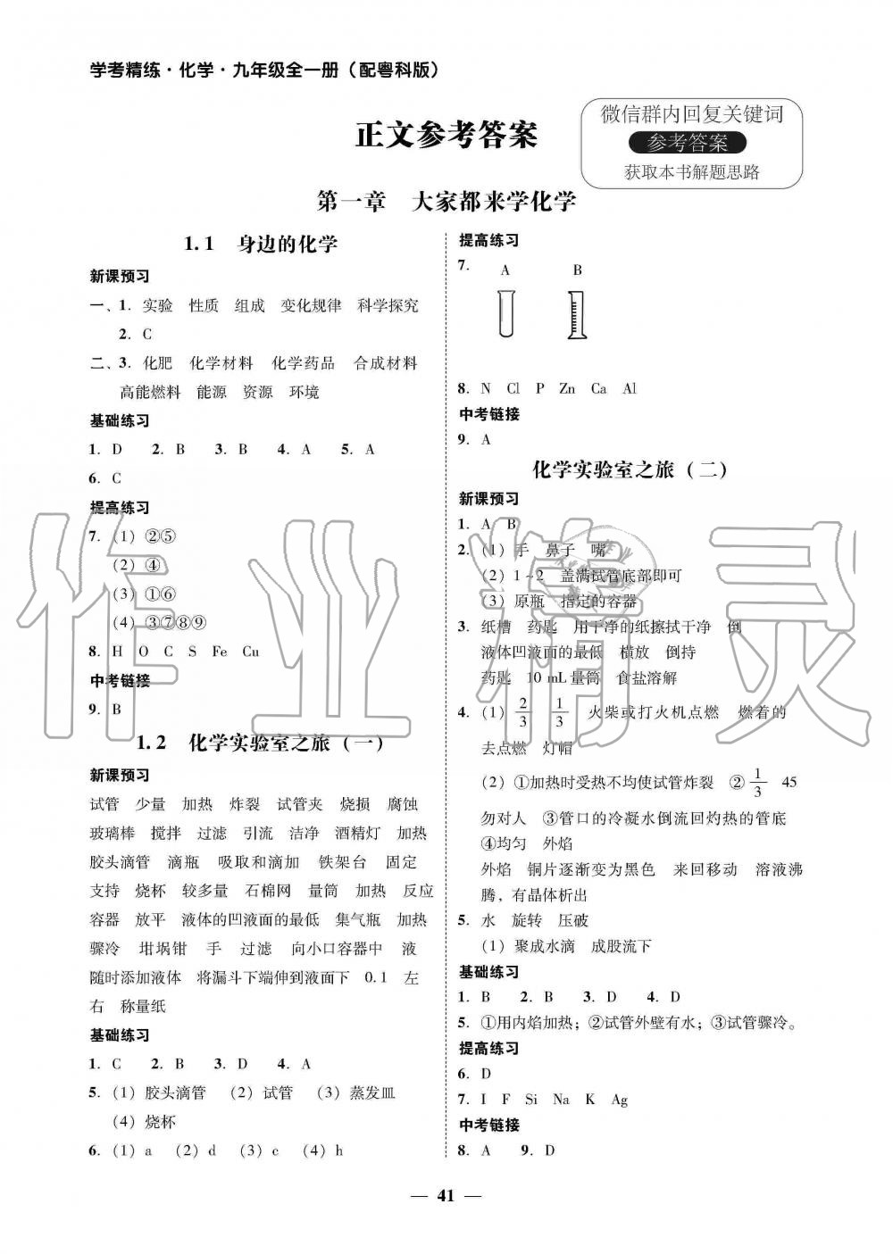 2019年南粤学典学考精练九年级化学全一册粤科版 第5页