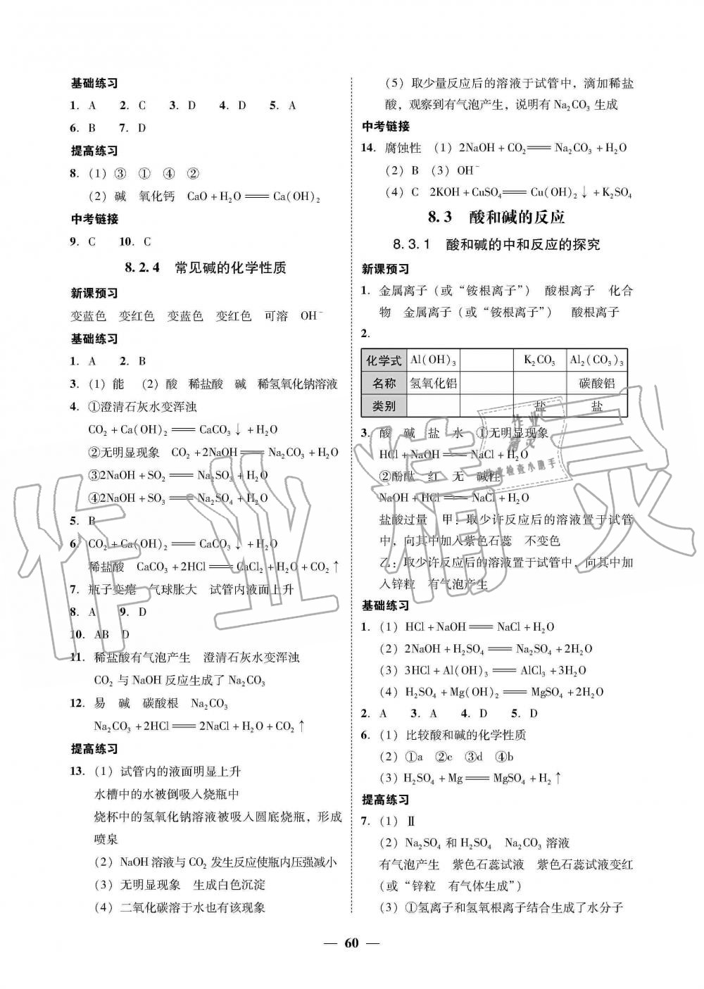 2019年南粤学典学考精练九年级化学全一册粤科版 第24页