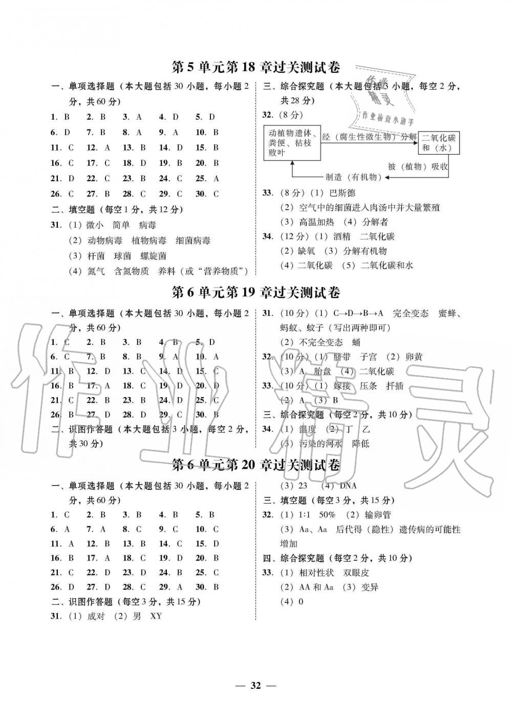 2019年南粵學(xué)典學(xué)考精練八年級生物學(xué)上冊北師大版 第8頁