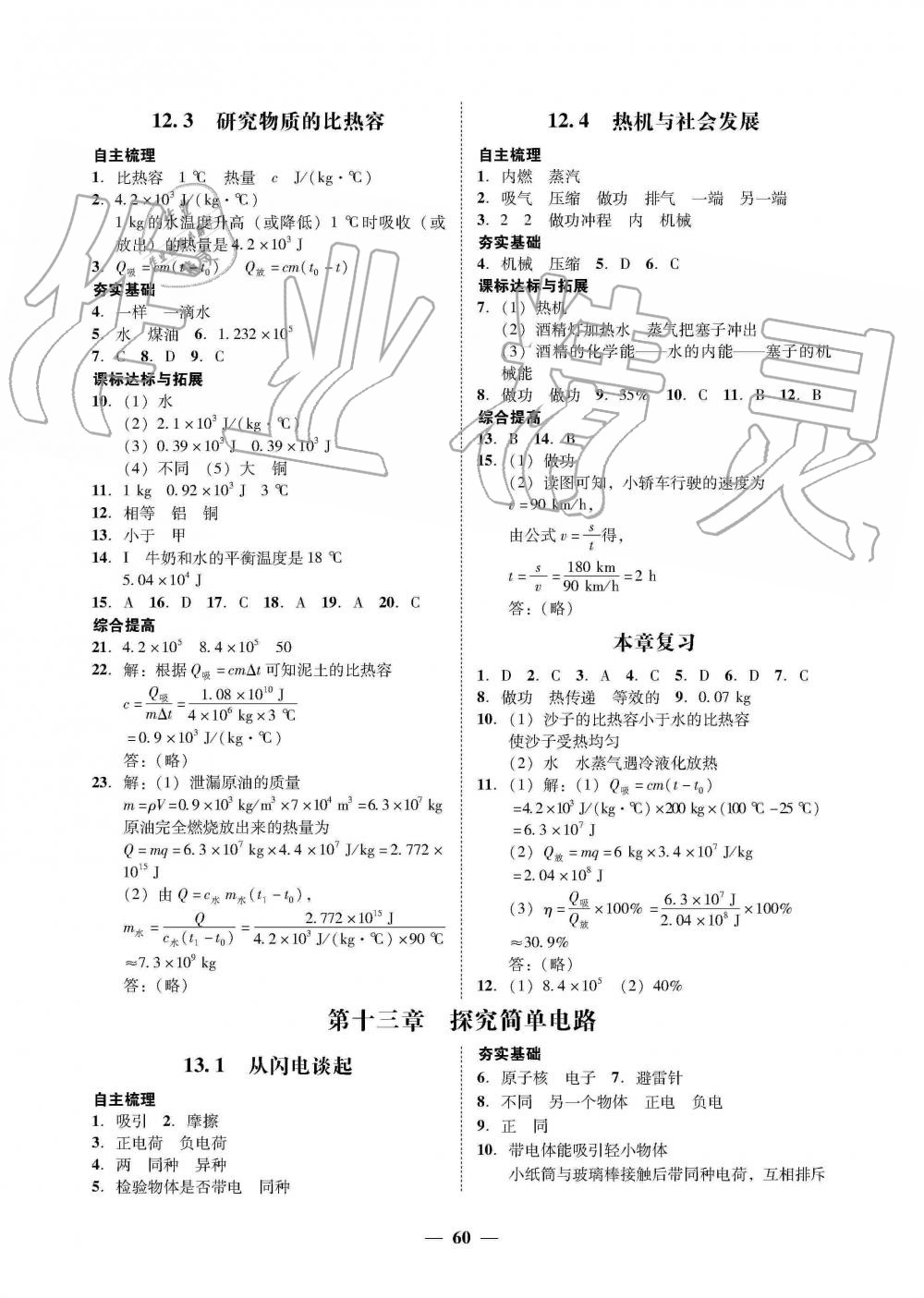 2019年南粤学典学考精练九年级物理全一册粤沪版 第12页