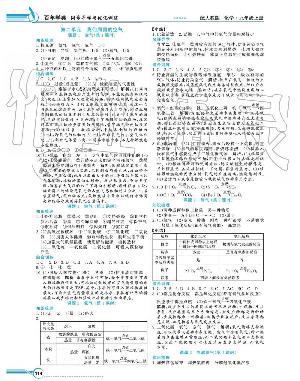 2019年同步導(dǎo)學(xué)與優(yōu)化訓(xùn)練九年級(jí)化學(xué)上冊(cè)人教版 第2頁(yè)