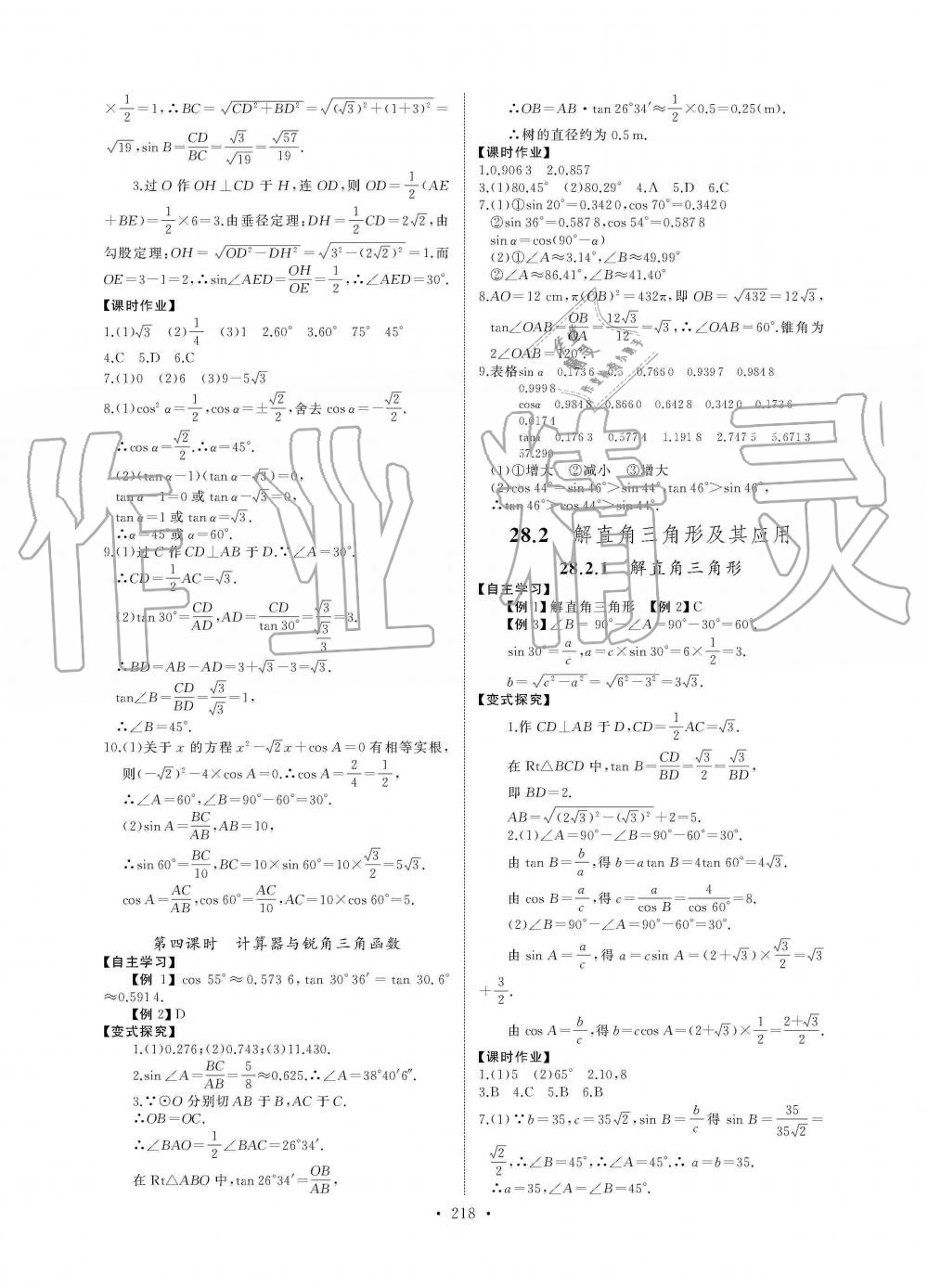 2019年长江全能学案同步练习册九年级数学全一册人教版 第24页