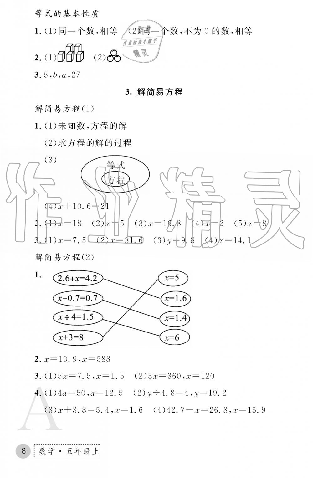 2019年課堂練習(xí)冊五年級數(shù)學(xué)上冊A版 第15頁