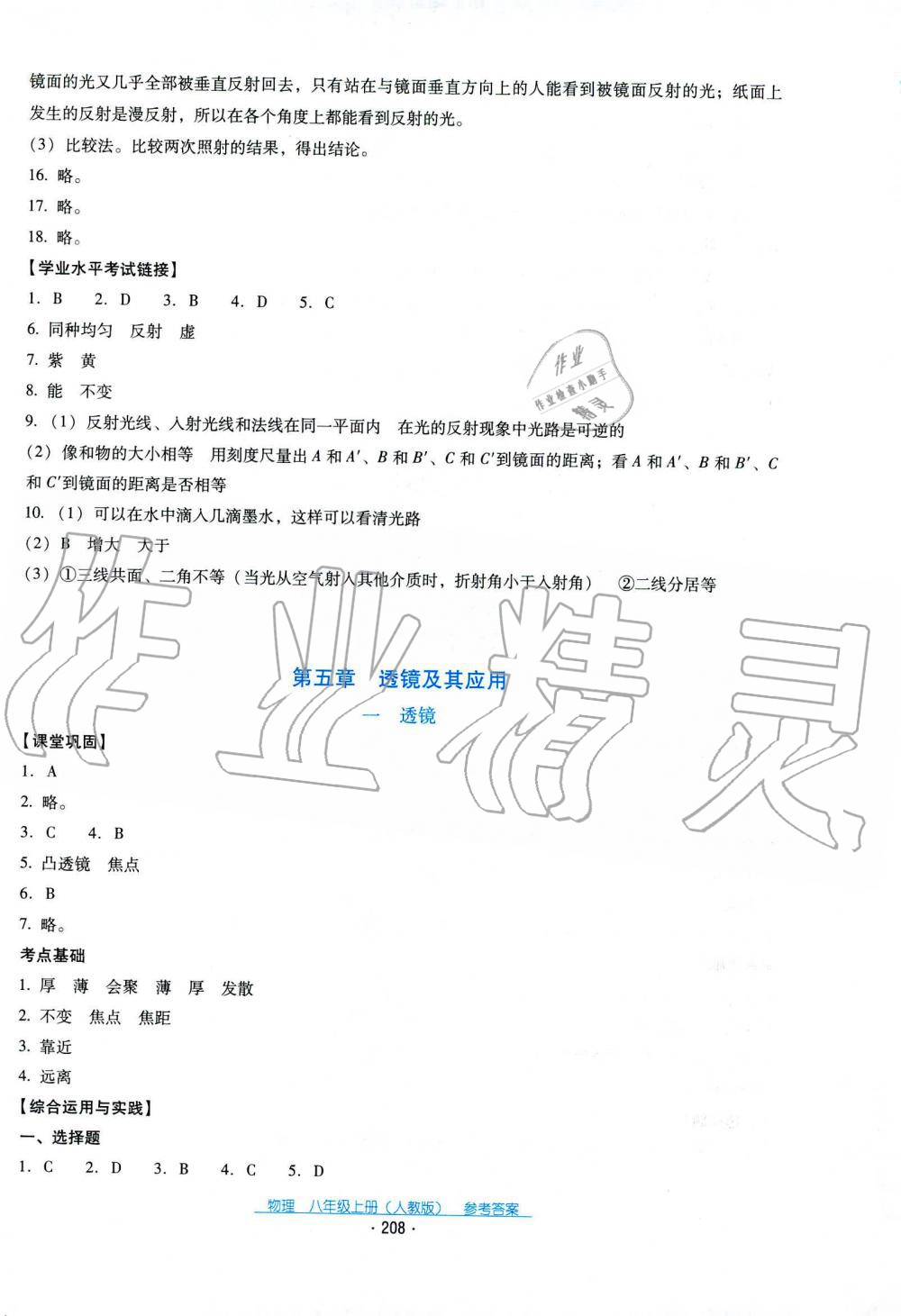 2019秋云南省標準教輔優(yōu)佳學(xué)案物理八年級上冊_答案人教版 第13頁