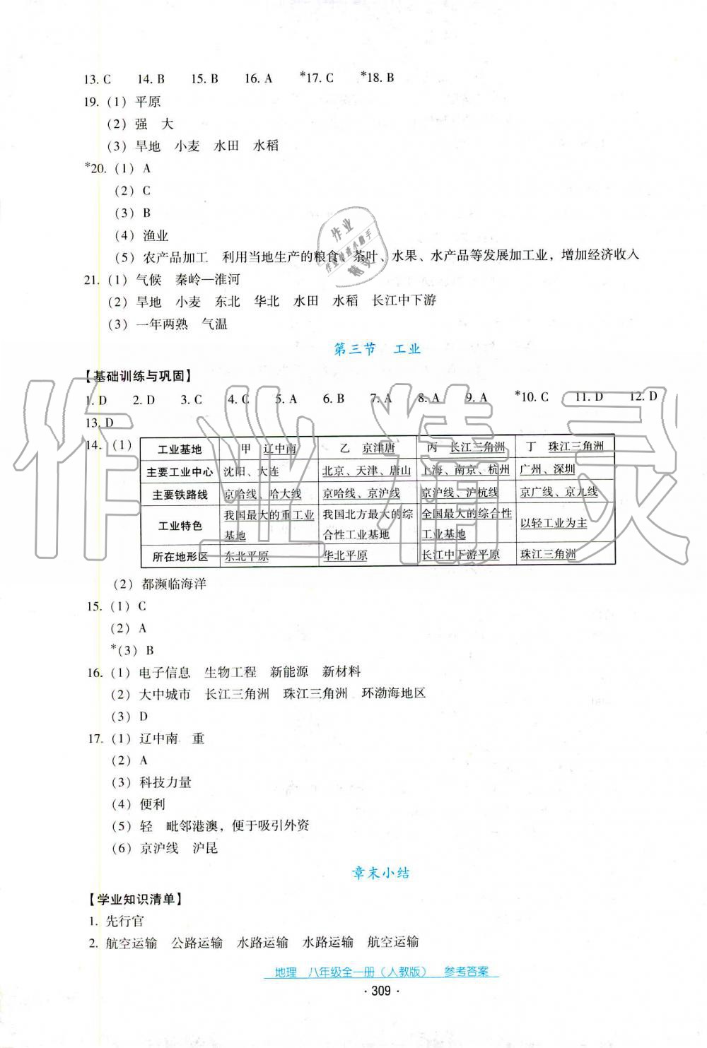 2019年秋云南省标准教辅优佳学案地理八年级人教版 第20页