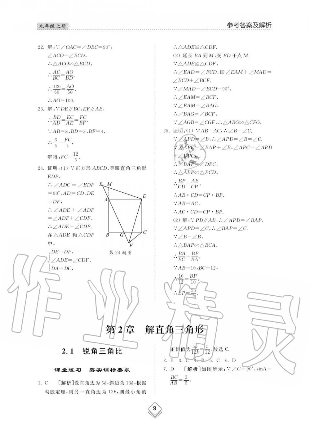 2019年综合能力训练九年级数学上册其它 第8页