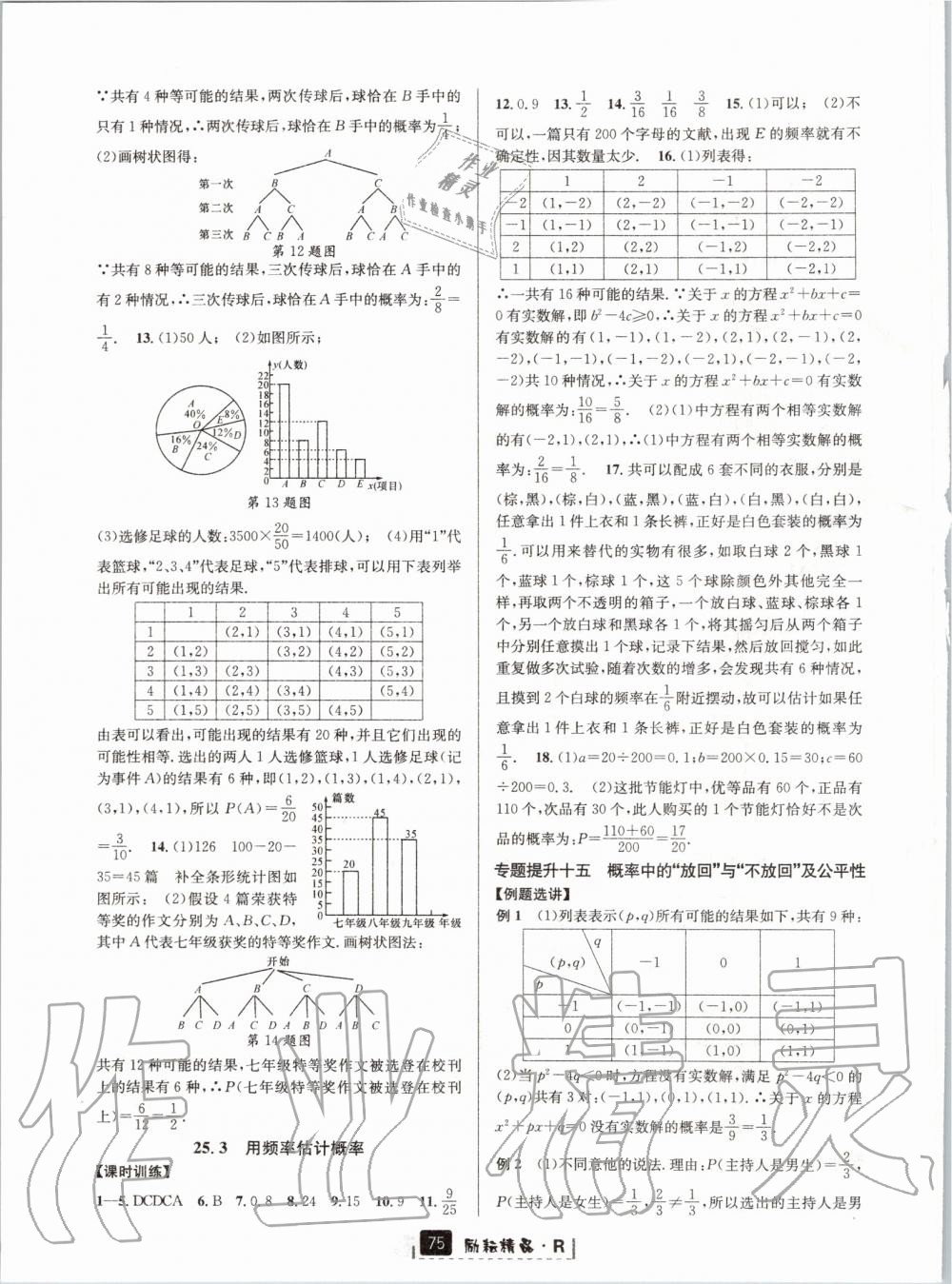 2019年励耘书业励耘新同步九年级数学全一册人教版 第31页