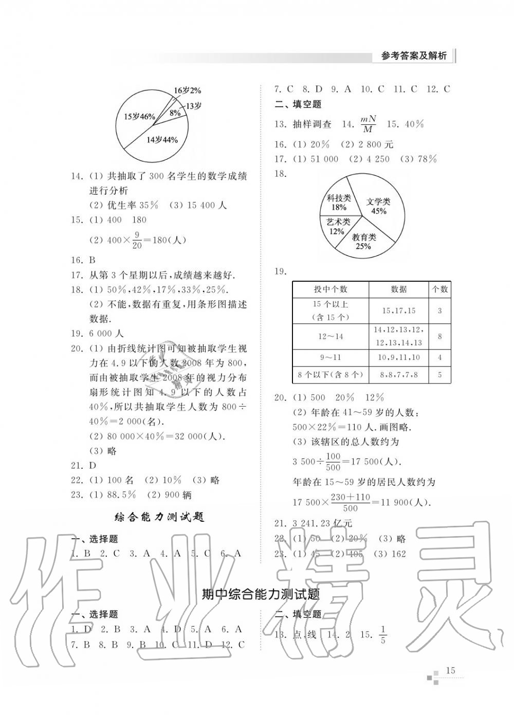 2015年綜合能力訓練七年級數(shù)學上冊青島版五四制 第16頁