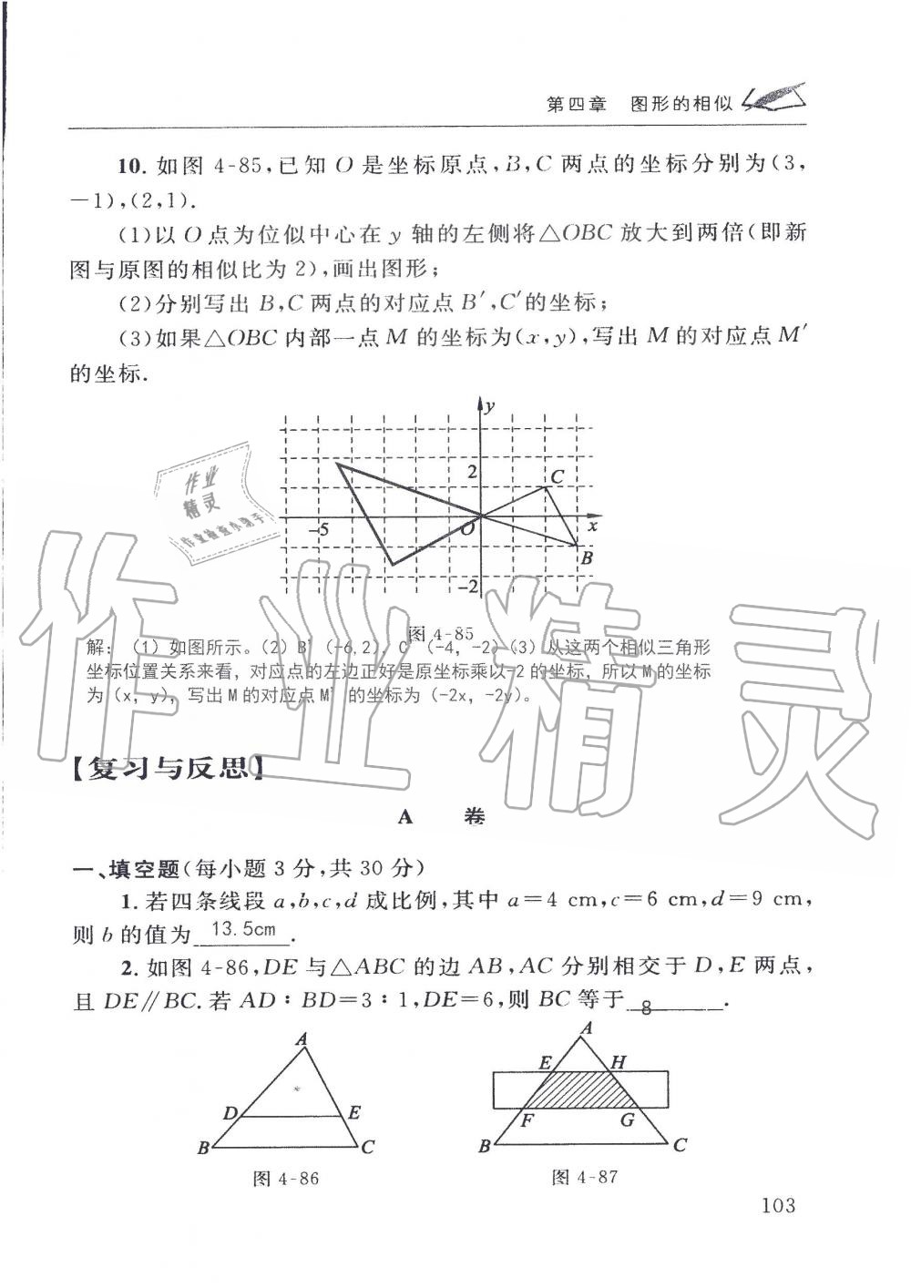 2019年配套練習冊九年級數(shù)學上冊北師大版 第103頁