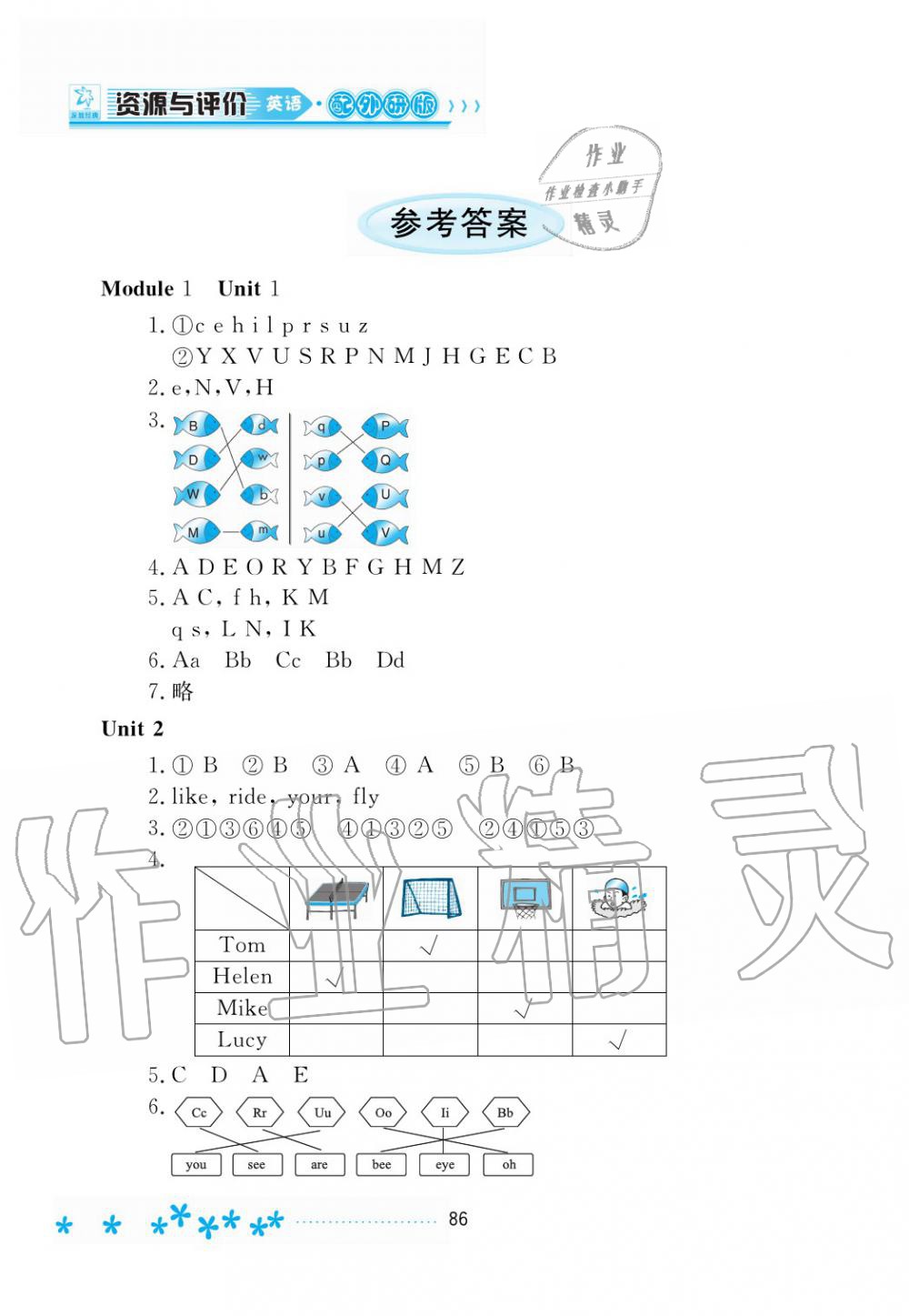 2019年資源與評(píng)價(jià)二年級(jí)英語上冊(cè)外研版 第1頁