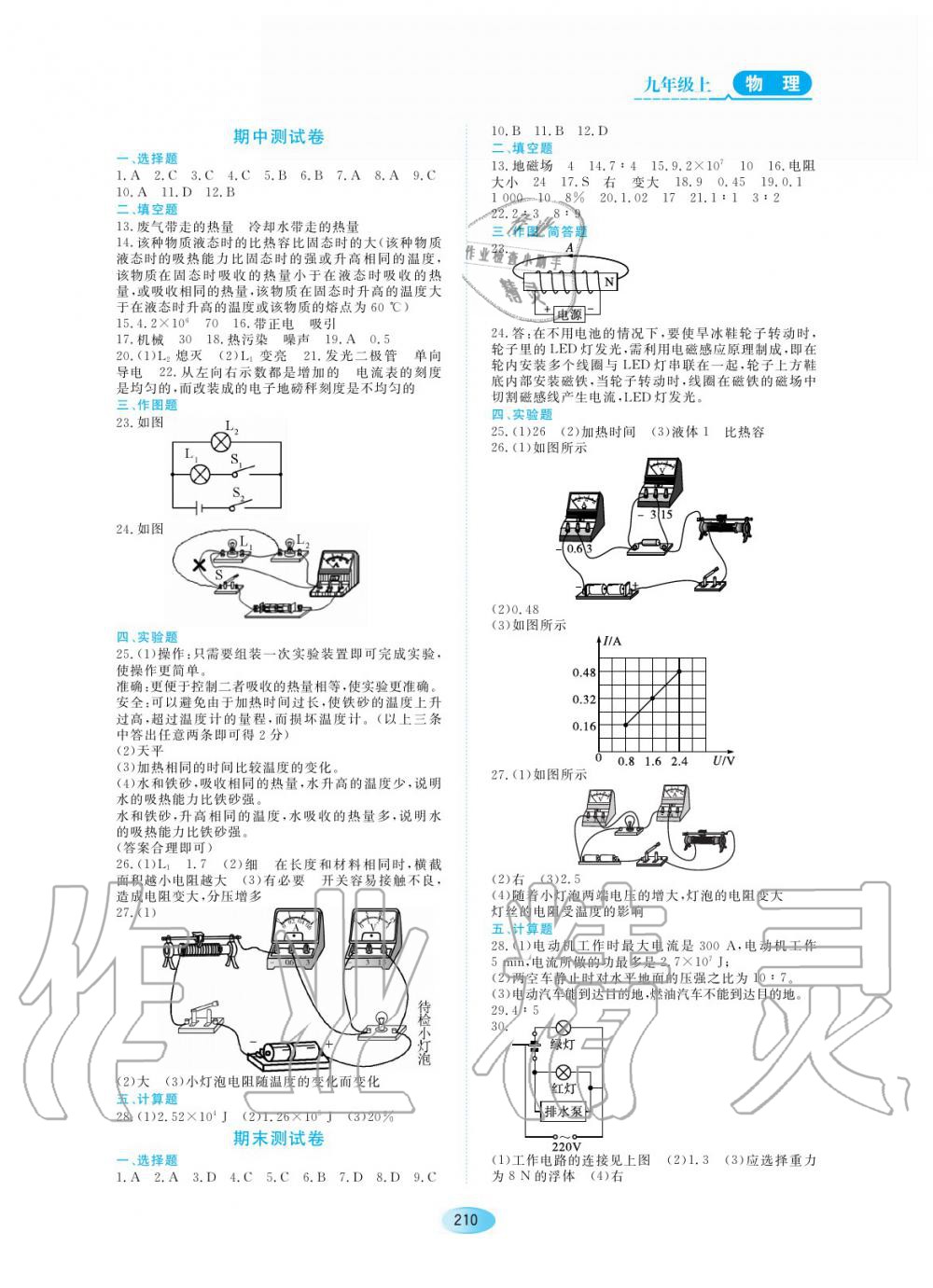 2019年資源與評價(jià)九年級物理上冊教科版 第16頁