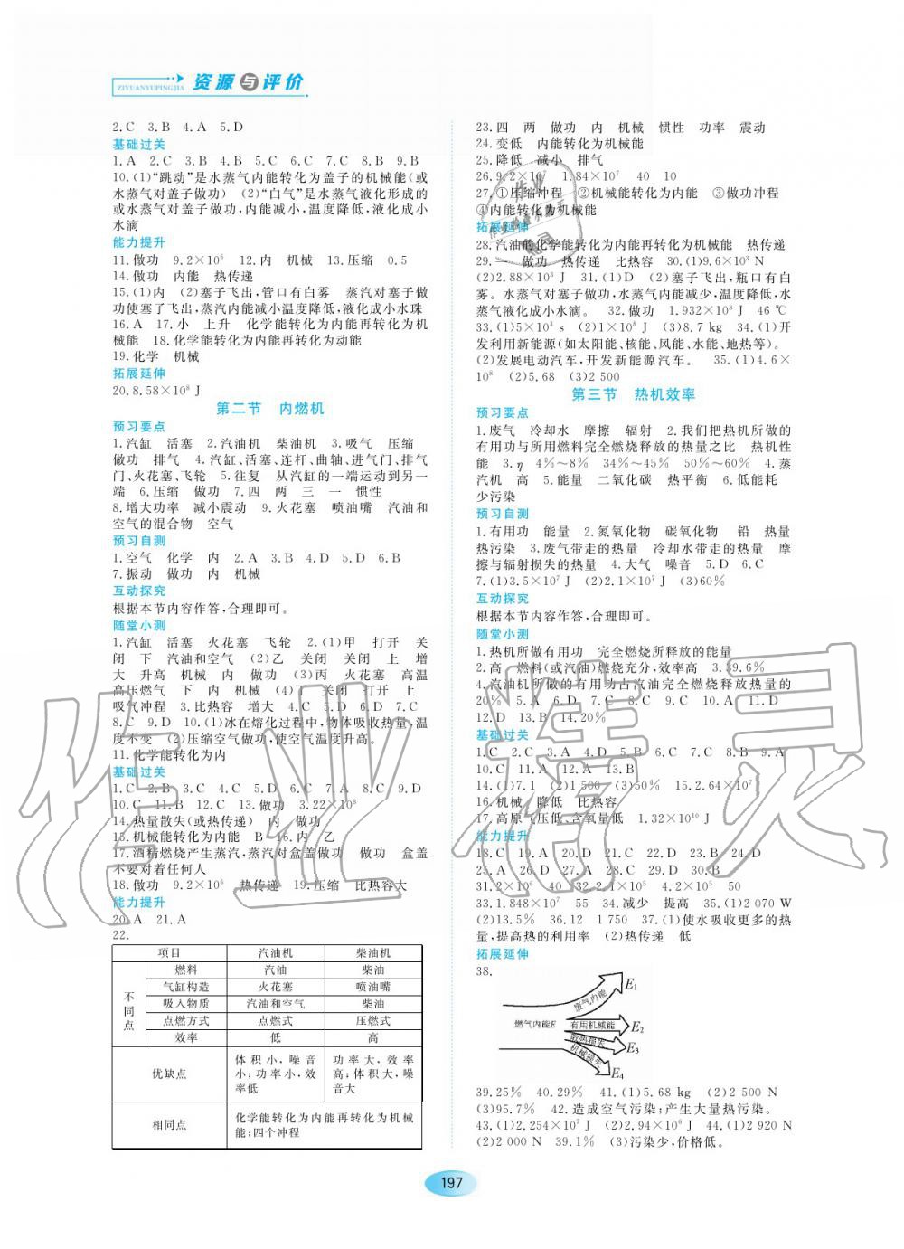 2019年資源與評價九年級物理上冊教科版 第3頁