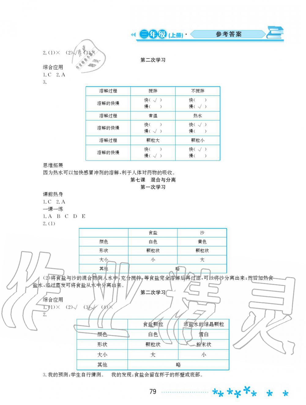 2019年資源與評價三年級科學(xué)上冊教科版 第4頁