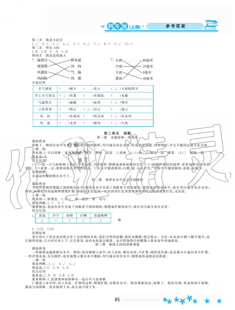 2019年資源與評價四年級科學(xué)上冊教科版 第4頁