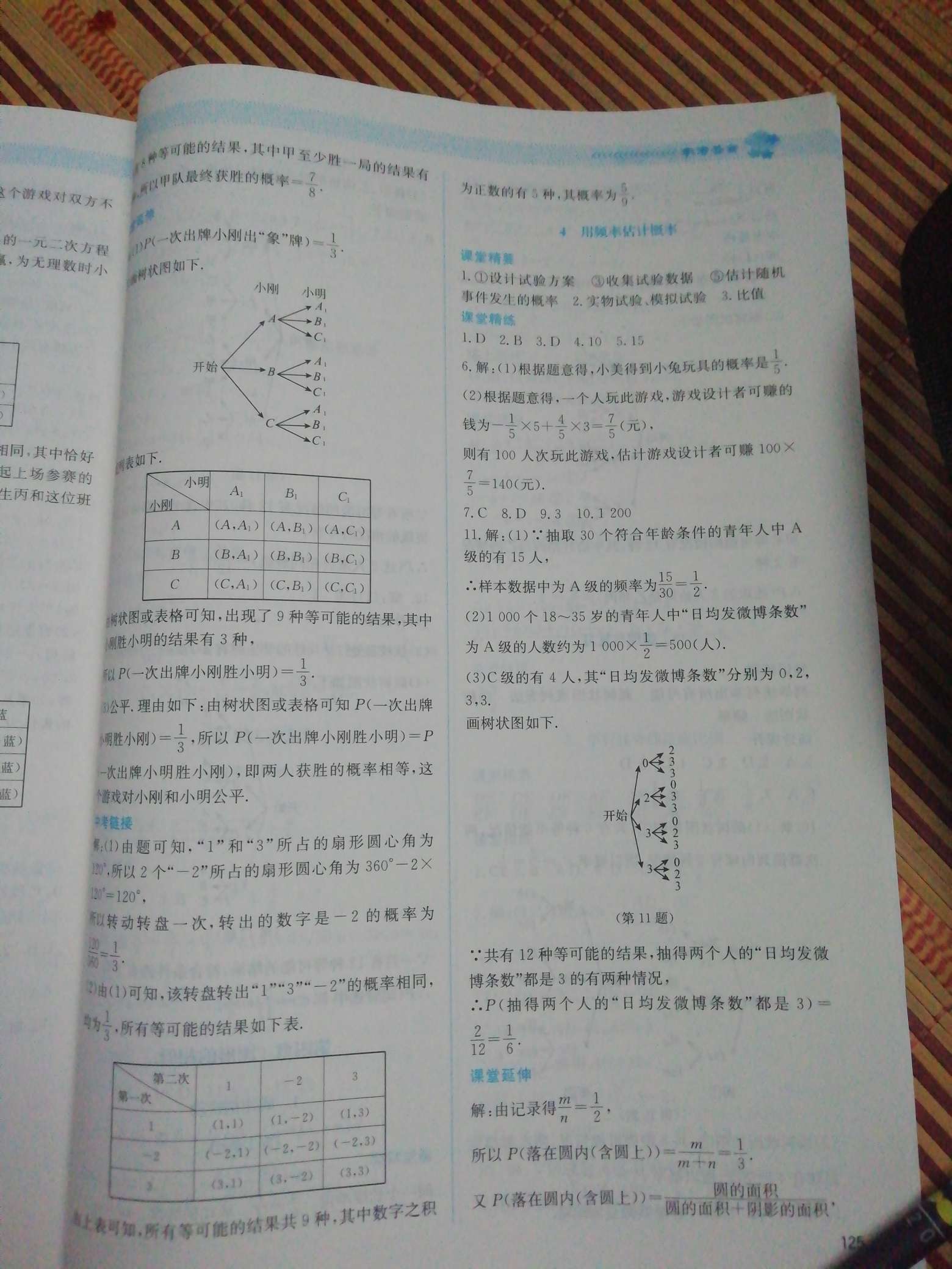 2019年課堂精練九年級數(shù)學(xué)上冊北師大版四川專版 第17頁