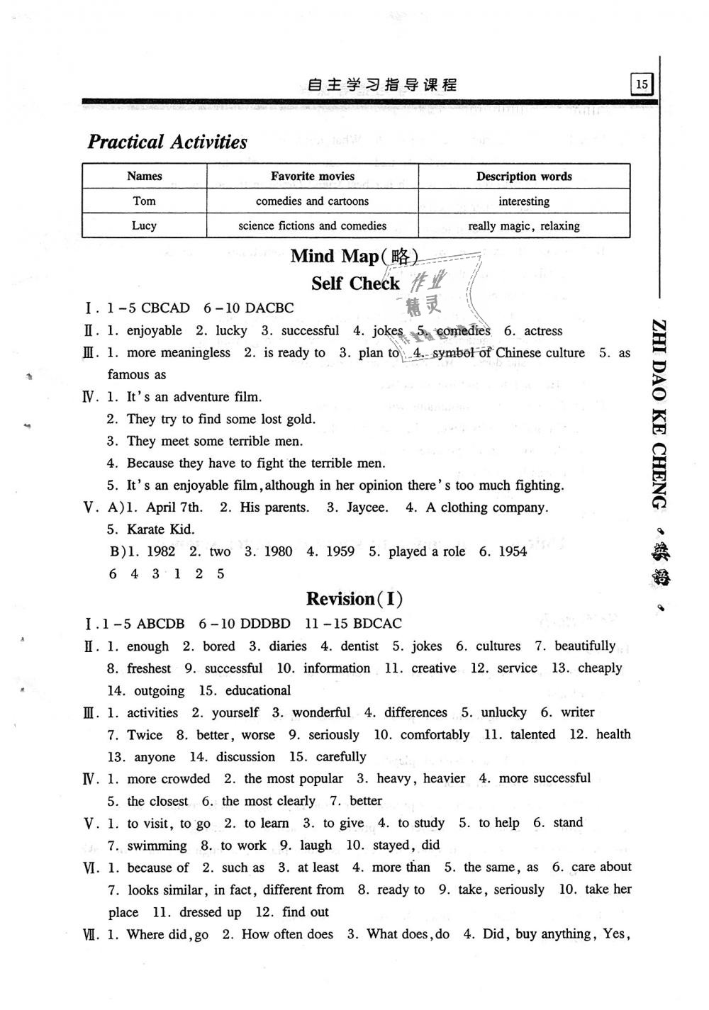 2019年自主學(xué)習(xí)指導(dǎo)課程八年級英語上冊人教版 第15頁