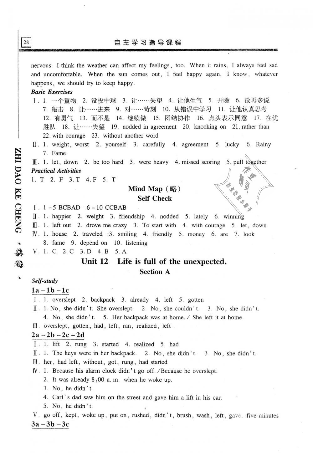 2019年自主學(xué)習(xí)指導(dǎo)課程九年級英語上冊人教版 第28頁