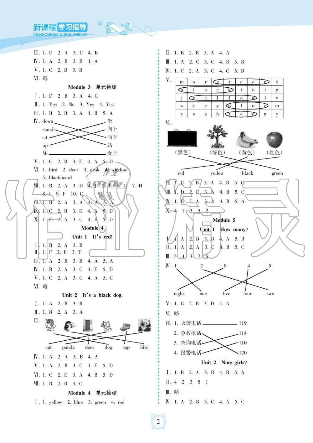 2019年新課程學(xué)習(xí)指導(dǎo)海南出版社三年級英語上冊外研版 第2頁