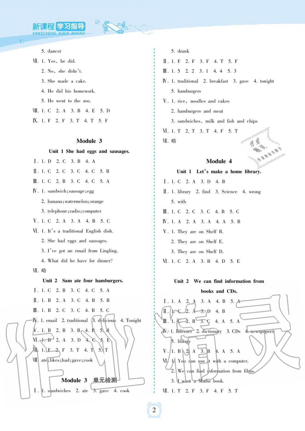 2019年新課程學(xué)習(xí)指導(dǎo)海南出版社五年級(jí)英語下冊(cè)外研版 第2頁