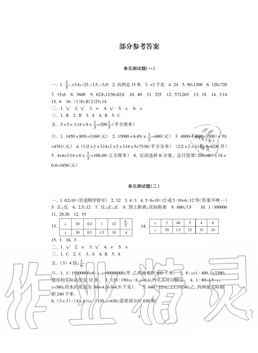 2019年金椰風(fēng)新課程同步練六年級數(shù)學(xué)下冊人教版 第3頁